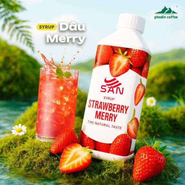 Syrup dâu merry - Chai 1kg