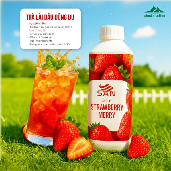Syrup dâu merry - Chai 1kg