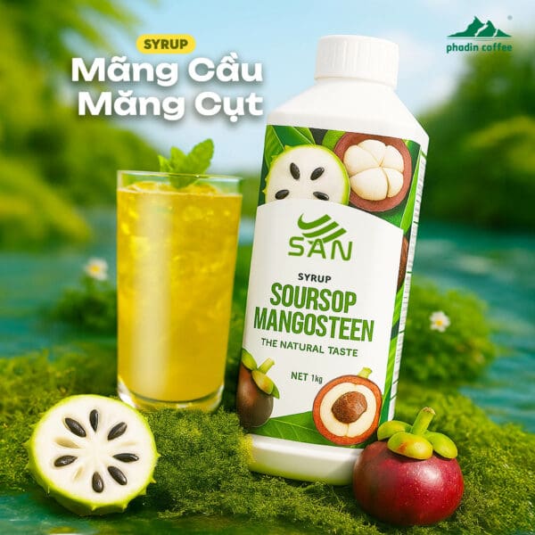 Syrup mãng cầu măng cụt - Chai 1kg
