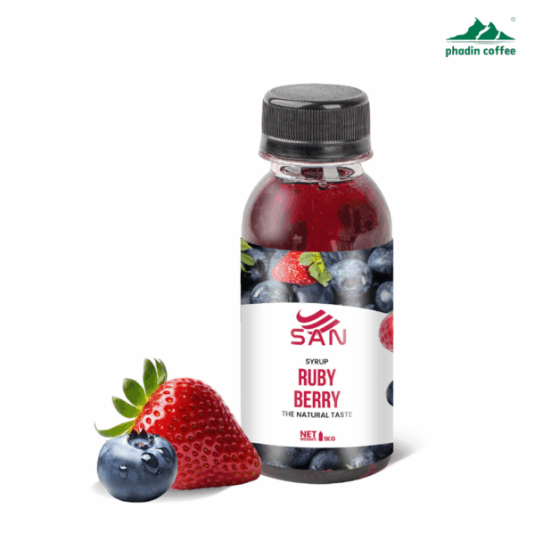 Syrup ruby berry quả mọng - Chai 100ml