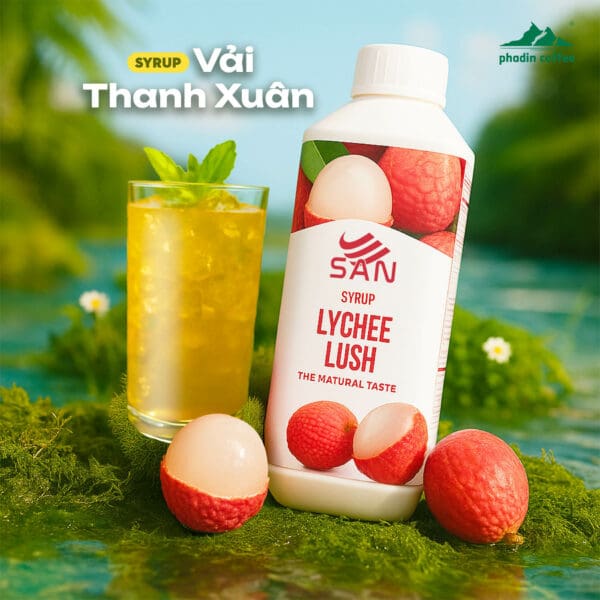 Syrup vải thanh xuân - Chai 1kg