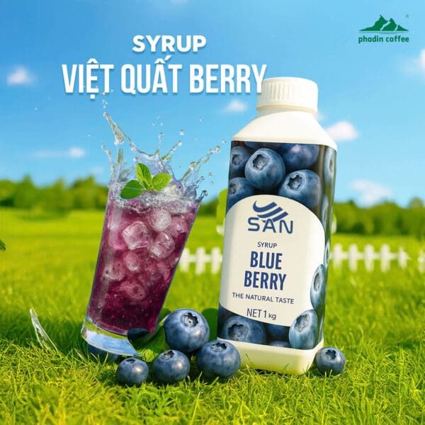 Syrup việt quất berry - Chai 1kg
