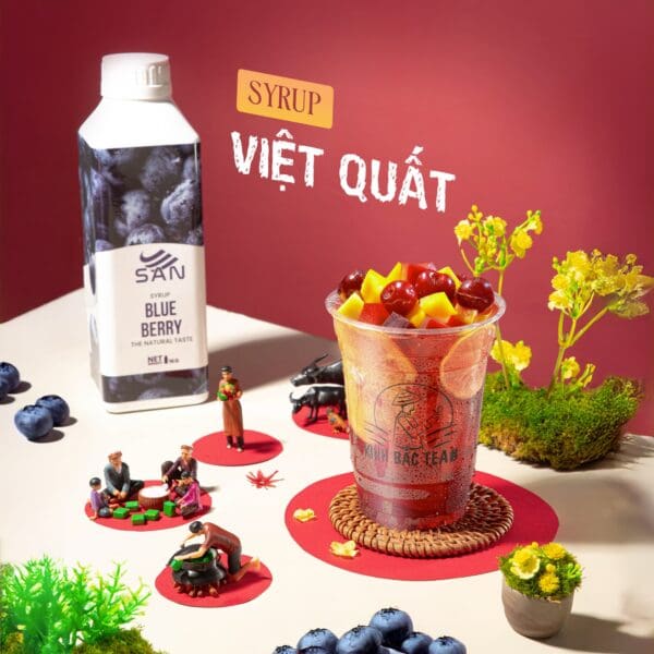 Syrup việt quất berry - Chai 1kg