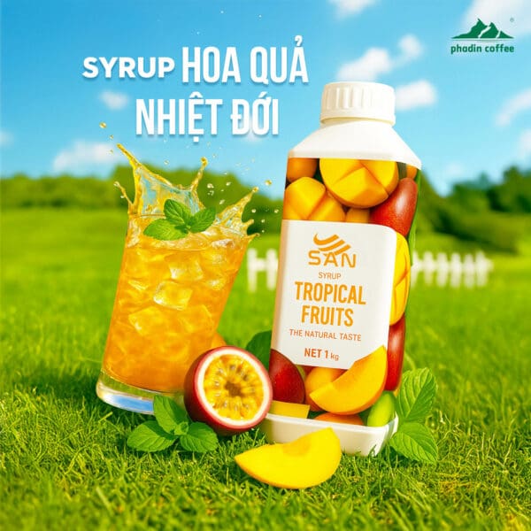 Syrup trái cây nhiệt đới - Chai 1kg