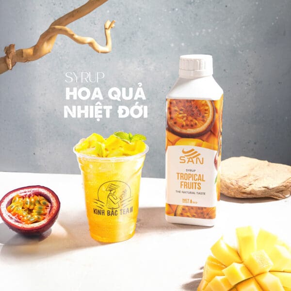 Syrup trái cây nhiệt đới - Chai 1kg