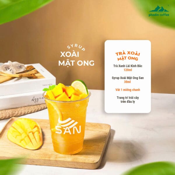 Syrup xoài mật ong - Chai 1kg