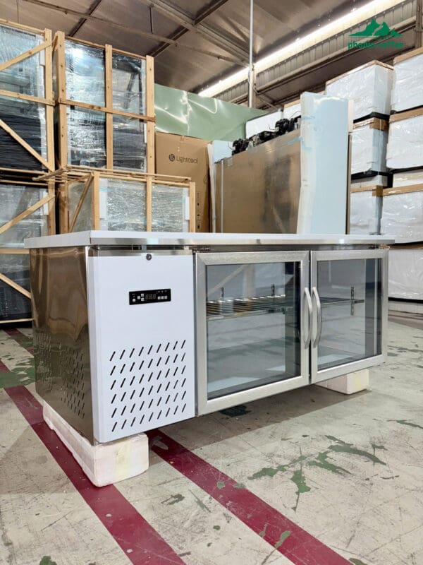 Bàn đông 1.8m quạt lạnh cửa kính inox 201 Lightcool BL-1500
