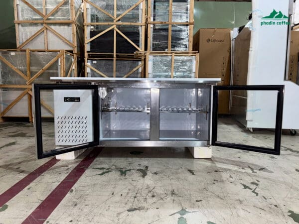 Bàn đông 1.8m quạt lạnh cửa kính inox 201 Lightcool BL-1500