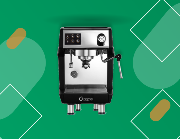 Máy pha cà phê Máy pha cà phê Corrima CRM 3200B nền xanh Phadin Coffee