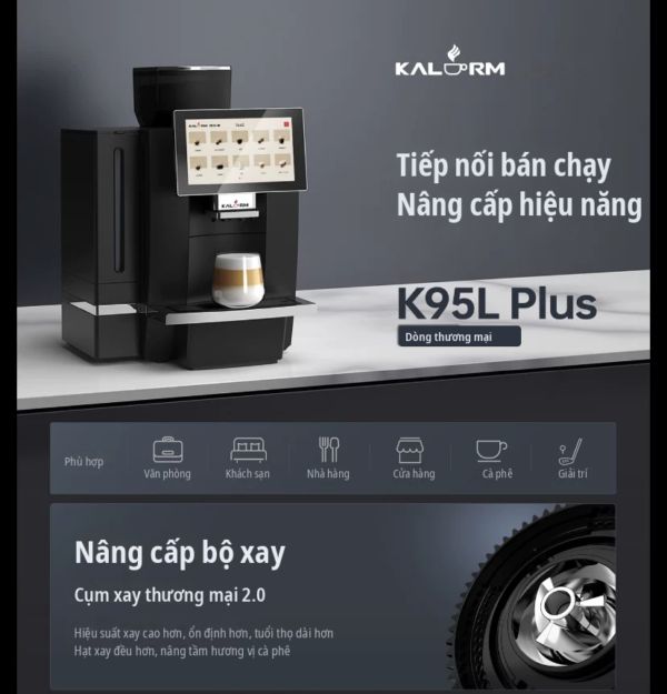 Máy pha cà phê tự động Kalerm K95LT Plus