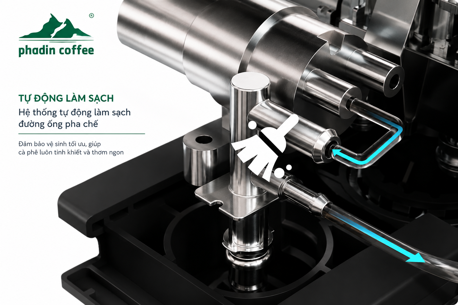 Máy pha cà phê tự động Kalerm D100 - Ảnh 2