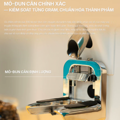 Máy xay cà phê Amalfi T80 64mm – Cân định lượng theo gram