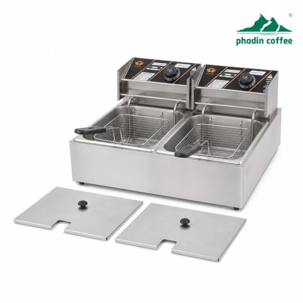 Bếp chiên nhúng điện đôi Sunny SN-02 6L+6L