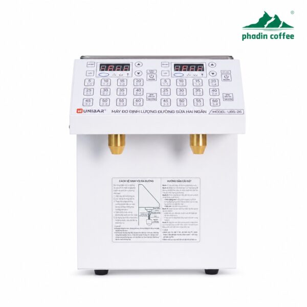 Máy định lượng đường nước và sữa đặc hai ngăn Unibar UBS-26