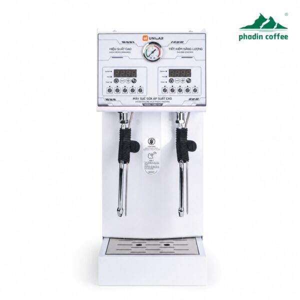 Máy sục sữa áp suất cao Unibar UBS-139 – 2 vòi, nồi hơi 12L