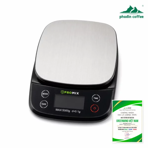 Cân điện tử Promix CDTP-06 5kg - Độ chia 0,1g, hẹn giờ
