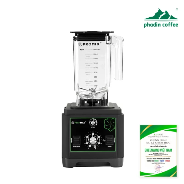Máy xay sinh tố công nghiệp Promix PM-911B – 1.650W, cối 2L – Phadin Coffee