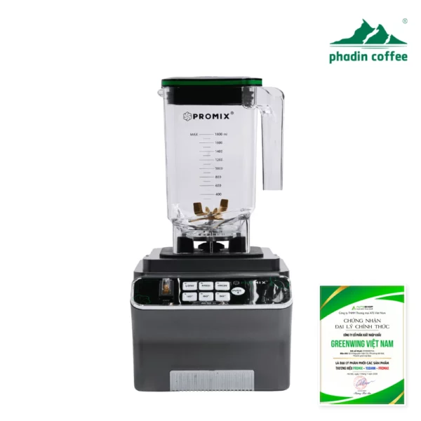 Máy xay sinh tố công nghiệp Promix PM-912B – 1.800W, 3 tốc độ – Phadin Coffee