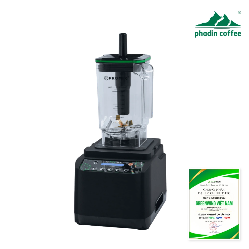 Máy xay sinh tố công nghiệp Promix PM-920B 1,8L – 1800W, hẹn giờ – Phadin Coffee