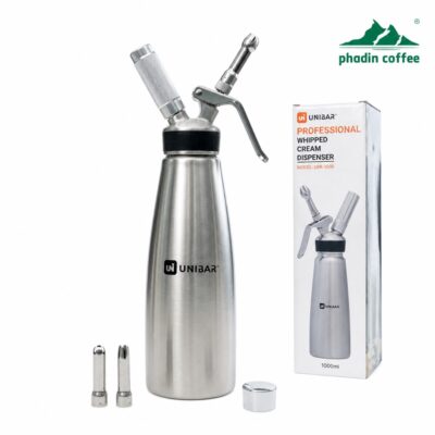 Bình xịt kem Unibar UBK-1000 1L kèm hộp và phụ kiện