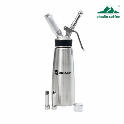 Bình xịt kem Unibar UBK-1000 1L bằng thép không gỉ