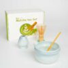 Bộ dụng cụ đánh matcha 4 chi tiết - màu xanh dương