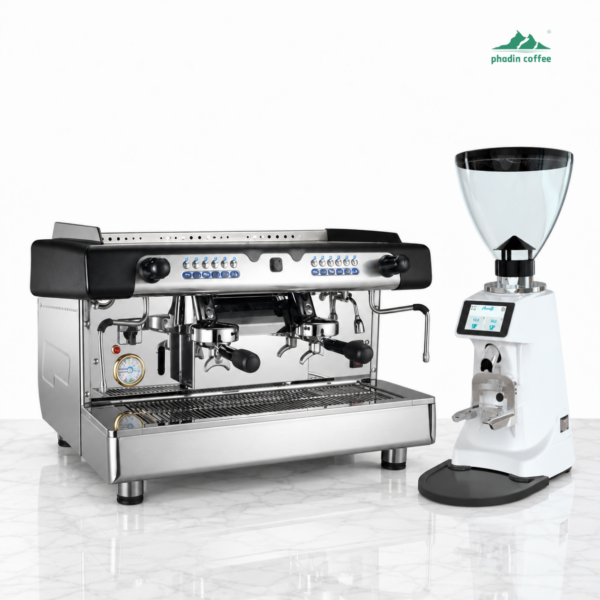 Combo máy pha cà phê Rancilio Classe 5 Crono 1 Group + máy xay T80