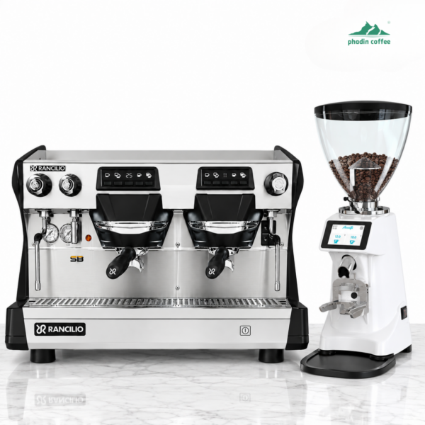 Combo máy pha cà phê Rancilio Classe 5 Crono 2 Group + máy xay T80