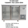 Bàn mát Yubann YB-F12 1,2 m – Cánh kính