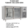 Bàn mát Yubann YB-F15 1,5 m – Cánh kính