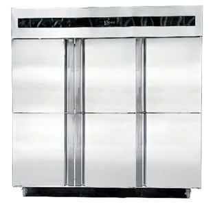 Tủ đông mát 6 cánh inox Viner V-TDM6C, quạt gió