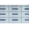 Bàn mát 12 ngăn kéo inox Viner 2,3 m, quạt gió