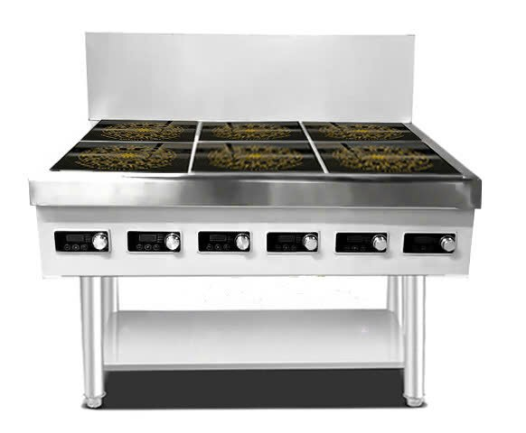 Bếp từ Âu 6 vùng nấu Viner BDT-KM-3.5X6, 3,5 kW/vùng, chân cao