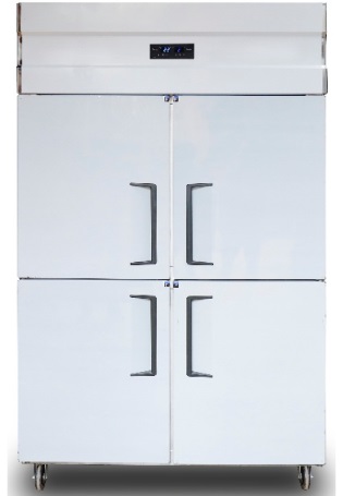 Tủ đông 4 cánh inox Fushimavina, lạnh trực tiếp