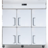 Tủ đông 6 cánh inox Fushimavina, lạnh trực tiếp