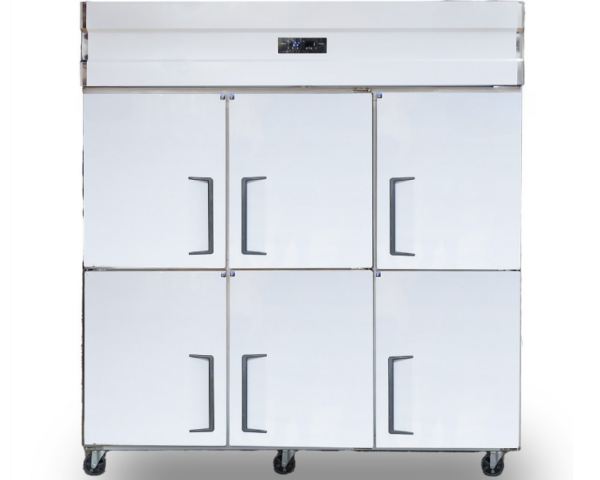 Tủ đông 6 cánh inox Fushimavina, lạnh trực tiếp