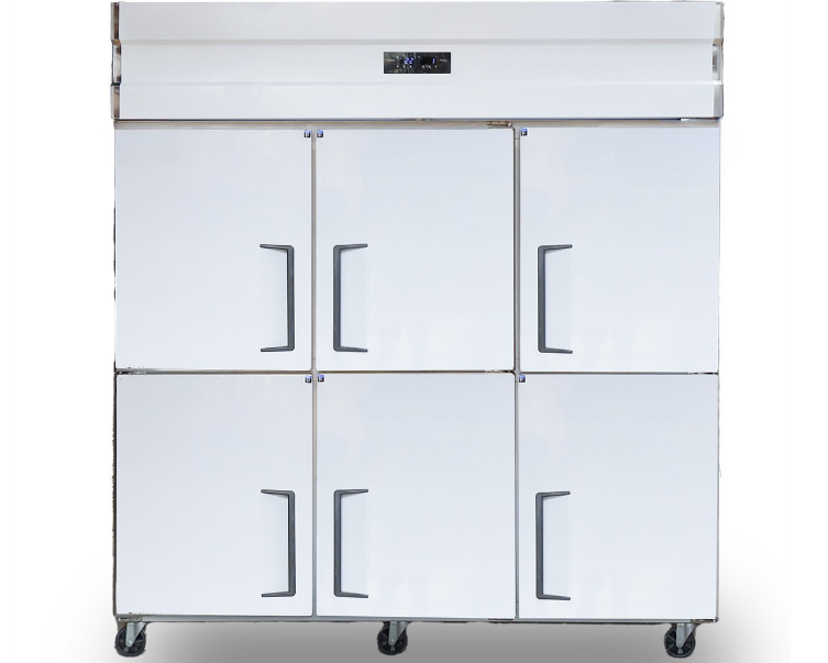 Tủ đông 6 cánh inox Fushimavina, lạnh trực tiếp