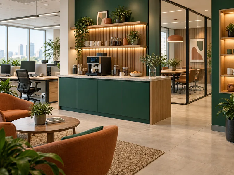 Minh họa mô hình văn phòng và showroom