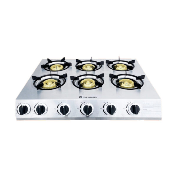 Bếp gas đa năng 6 họng Greenfire GFG06 – ảnh đại diện nền trắng