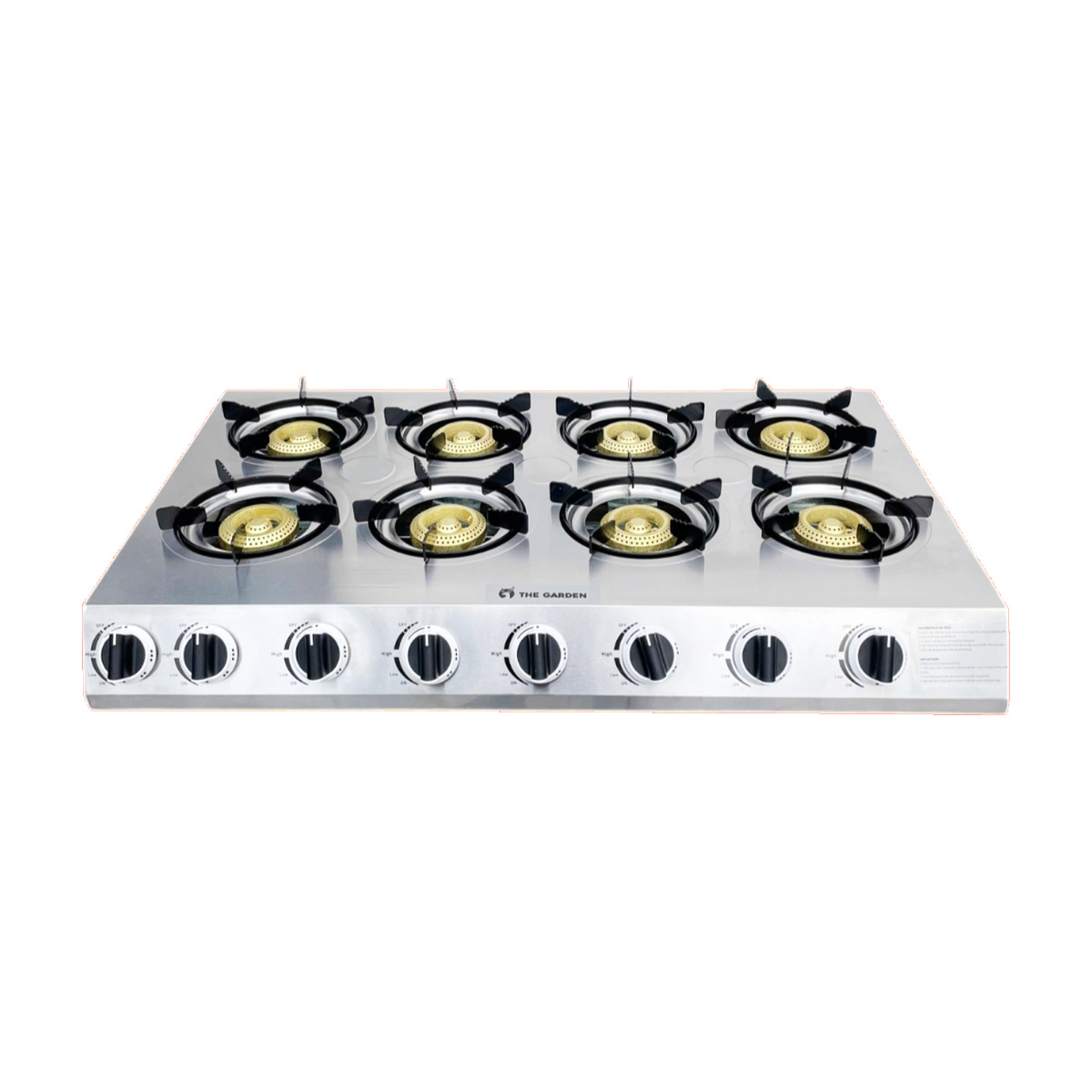 Bếp gas đa năng Greenfire GFG – 8 họng – GFG-08 – ảnh sản phẩm nền trắng