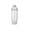 Bình lắc shaker nhựa trong 1000ml – ảnh sản phẩm nền trắng
