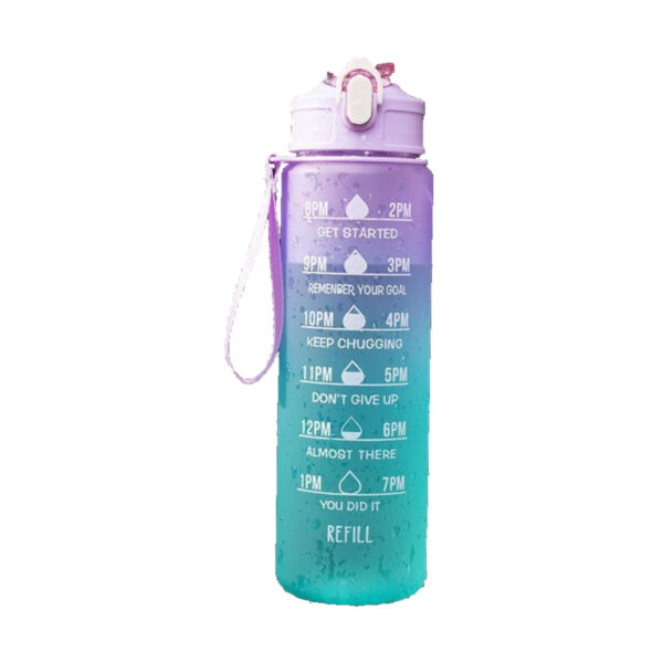 Bình nước 900ml màu tím xanh