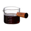 Ca thủy tinh cán gỗ 75ml – ảnh đại diện nền trắng