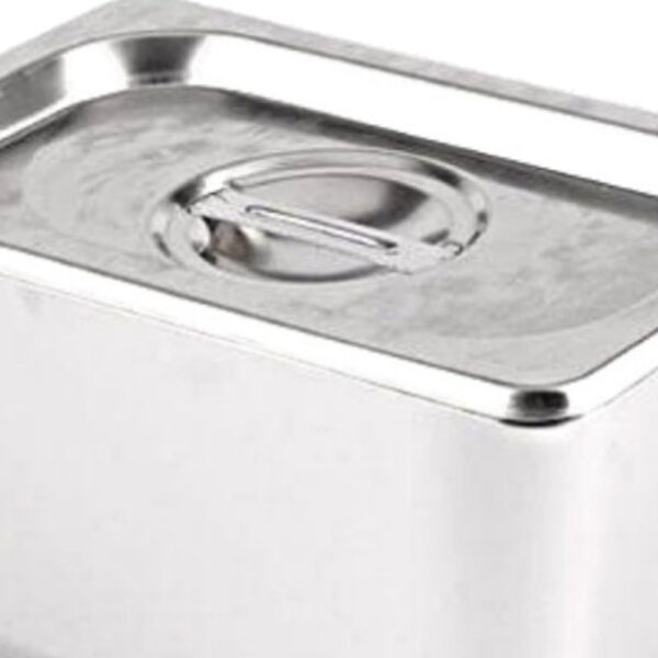 Khay inox 1/9 0.8L – ảnh cận chi tiết từ ảnh sản phẩm