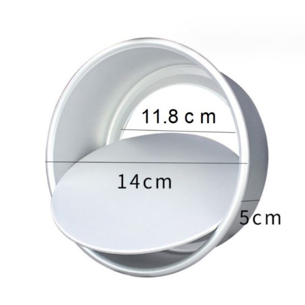 Khuôn bánh tròn nhôm đế rời 4–8 inch – Thông số 5 inch