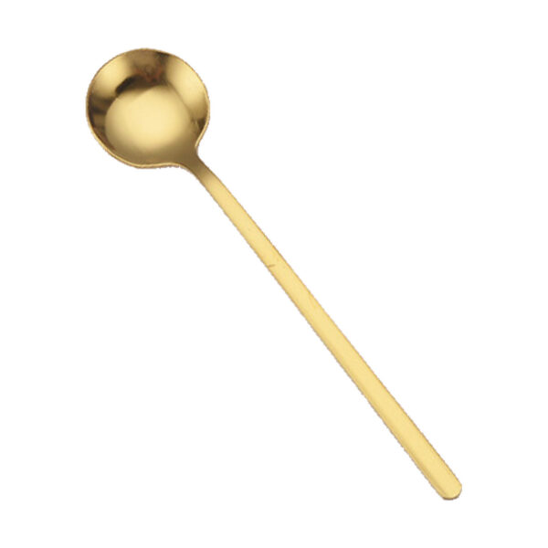 Thìa cà phê 13cm vàng – ảnh đại diện nền trắng